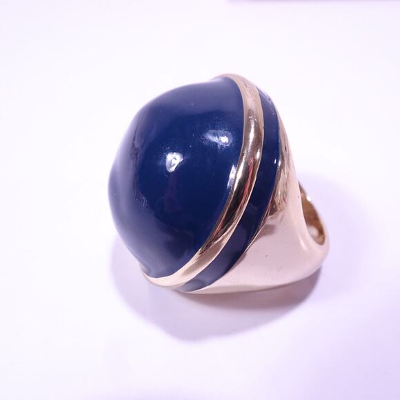 NWT Banana Republic Vintage Mad Men Enamel Bubble Cocktail Ring NWT 68 Sz 8 - Picture 2 of 9